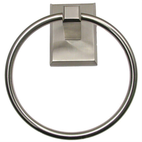 Rusticware 8786SN 8786 Utica 6" Diameter Towel Ring Satin Nickel