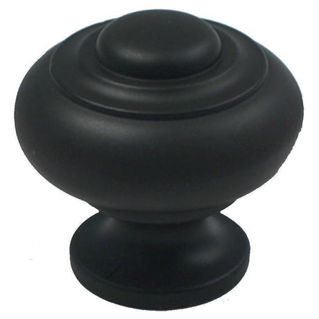Rusticware 910BLK 910 1-1/8" Mushroom Cabinet Knob Black