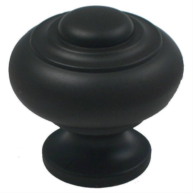 Rusticware 910BLK 910 1-1/8" Mushroom Cabinet Knob Black