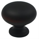 Rusticware 950BLK 950 1-1/4" Modern Mushroom Cabinet Knob Black
