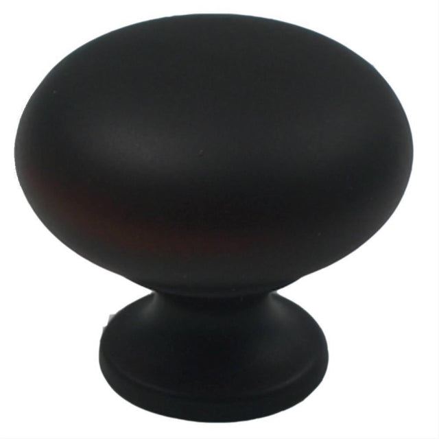Rusticware 950BLK 950 1-1/4" Modern Mushroom Cabinet Knob Black