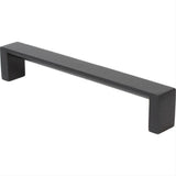 Rusticware 954BLK 954 Modern Square Pull with 6 Inch Center to Center Black