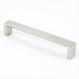 Rusticware 954SN 954 Modern Square Pull with 6 Inch Center to Center Satin Nickel