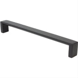 Rusticware 955BLK 955 Modern Square Pull with 8 Inch Center to Center Black