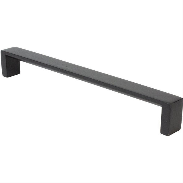 Rusticware 955BLK 955 Modern Square Pull with 8 Inch Center to Center Black