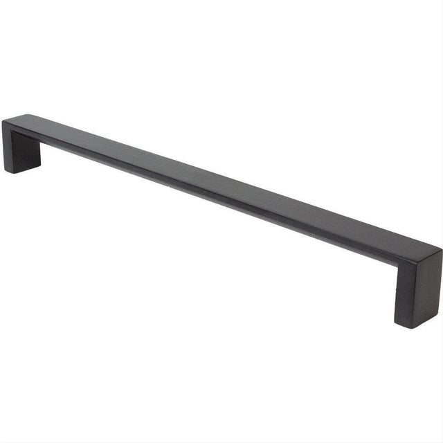 Rusticware 956BLK 956 Modern Square Pull with 10 Inch Center to Center Black