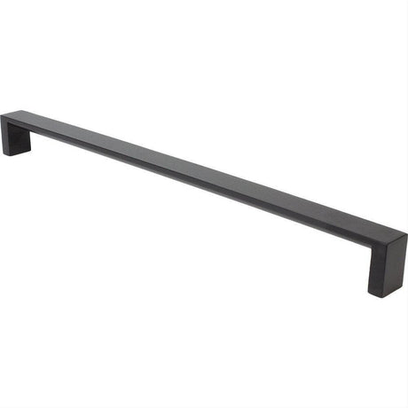 Rusticware 957BLK 957 Modern Square Pull with 12 Inch Center to Center Black