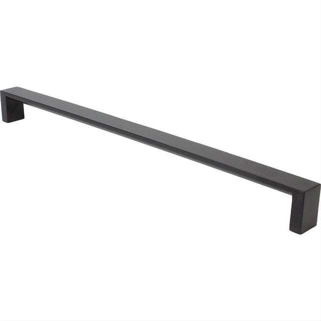 Rusticware 957BLK 957 Modern Square Pull with 12 Inch Center to Center Black