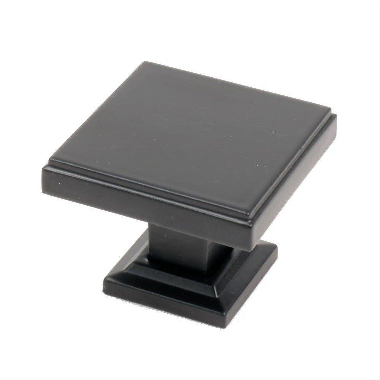Rusticware 992BLK 992 1-3/8" Modern Square Cabinet Knob Black