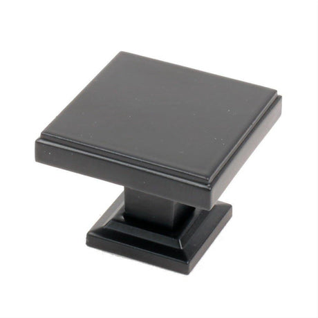 Rusticware 992BLK 992 1-3/8" Modern Square Cabinet Knob Black
