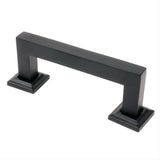 Rusticware 993BLK 993 Modern Square Drawer Pull with 3" Center Black