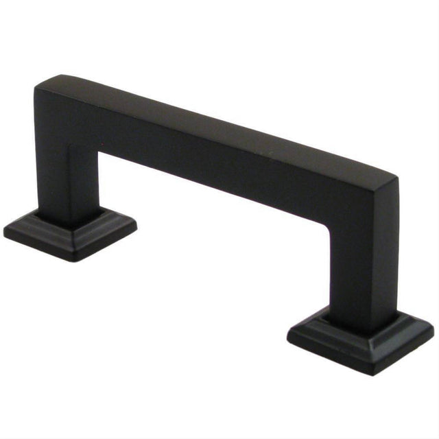 Rusticware 993ORB 993 Modern Square Drawer Pull with 3" Center Oil Rubbed Bronze