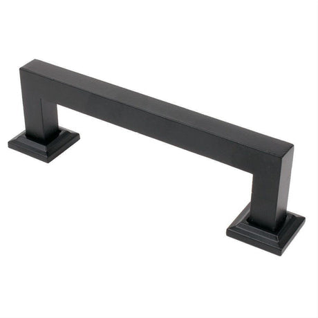 Rusticware 994BLK 994 Modern Square Drawer Pull with 4" Center Black