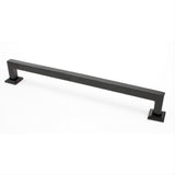 Rusticware 997BLK 997 Modern Square Drawer Pull with 9" Center Black