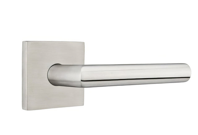 Emtek S10003STTSSLH brushed stainless steel passage door lever