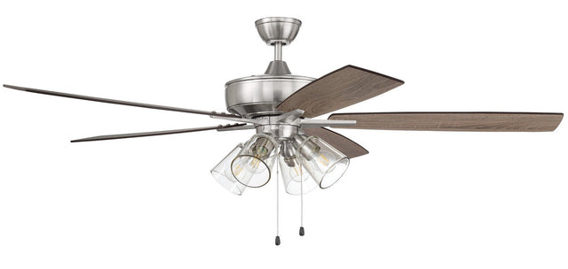 Craftmade S104BNK5-60DWGWN brushed polished nickel ceiling fan blades included