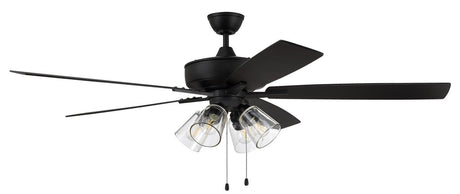 Craftmade S104FB5-60FBGW flat black ceiling fan blades included