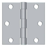 Deltana S33U26D-R brushed chrome door hinge