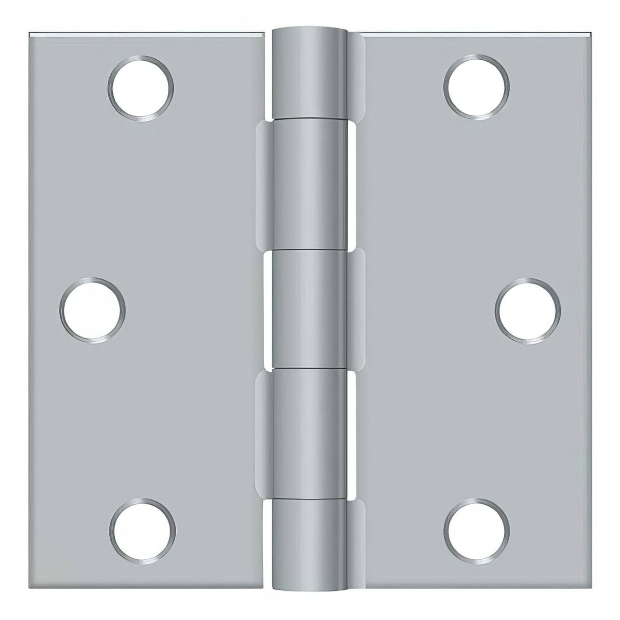 Deltana S33U26D-R door hinge in satin stainless, additional view