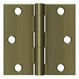 Deltana S33U5-R antique brass door hinge