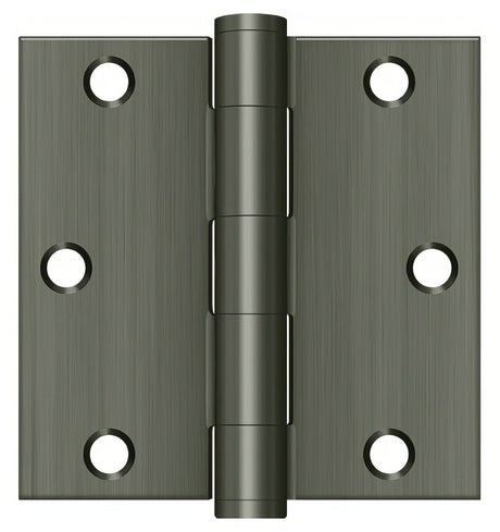 Deltana S35HD15A door hinge in satin stainless, additional view