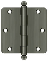 Deltana S35R415A-BT antique nickel door hinge