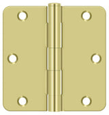 Deltana S35R43 polished brass door hinge