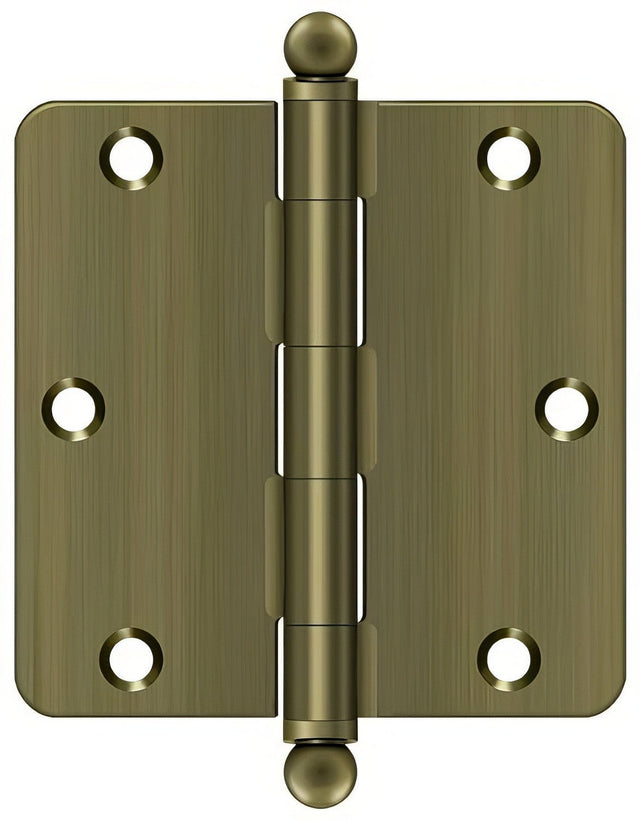 Deltana S35R45-BT antique brass door hinge