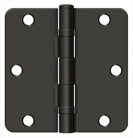 Deltana S35R4BB10B door hinge in satin stainless, additional view