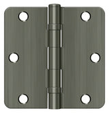 Deltana S35R4BB15A antique nickel door hinge