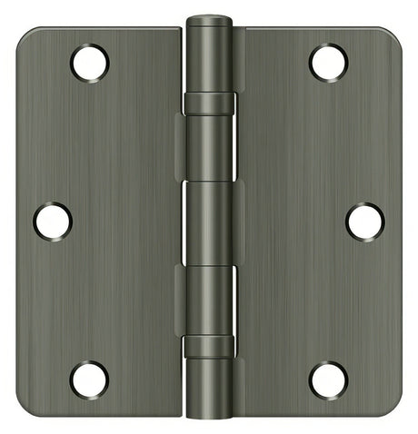 Deltana S35R4BB15A door hinge in satin stainless, additional view