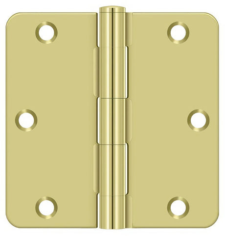 Deltana S35R4BK3 polished brass door hinge
