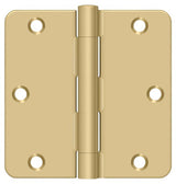 Deltana S35R4BK4 brushed brass door hinge