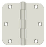 Deltana S35R514 bright nickel door hinge