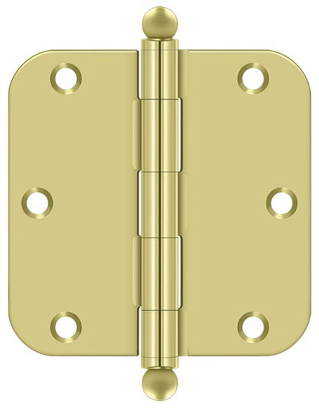 Deltana S35R53-BT polished brass door hinge