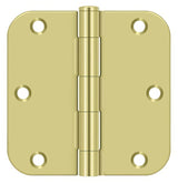 Deltana S35R53 polished brass door hinge