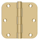 Deltana S35R54 brushed brass door hinge