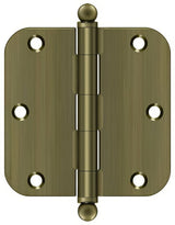 Deltana S35R55-BT antique brass door hinge