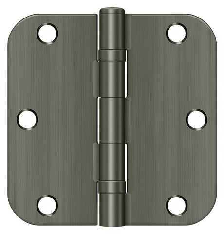 Deltana S35R5BB15A door hinge in satin stainless, additional view