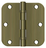 Deltana S35R5BB5 antique brass door hinge