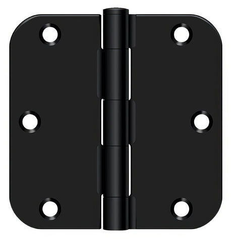 Deltana S35R5BK1B flat black steel door hinge