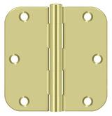 Deltana S35R5BK2D zinc plated door hinge