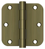 Deltana S35R5HD5 antique brass door hinge