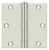 Deltana S35U14-R bright nickel door hinge