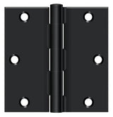 Deltana S35U1B-R flat black door hinge