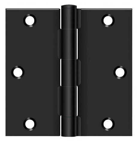 Deltana S35U1B-R flat black door hinge