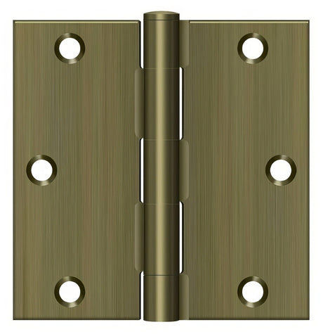 Deltana S35U5-R antique brass door hinge