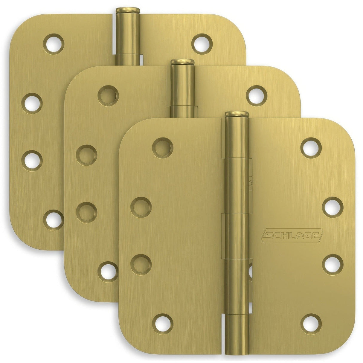 Schlage S3P1021FRP608 Residential Series hinge in satin stainless, additional view