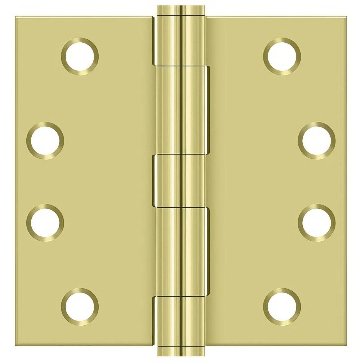 Deltana S44HD3 polished brass door hinge