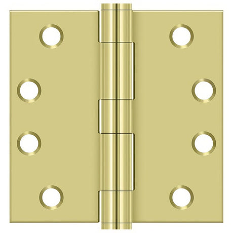 Deltana S44HD3 polished brass door hinge